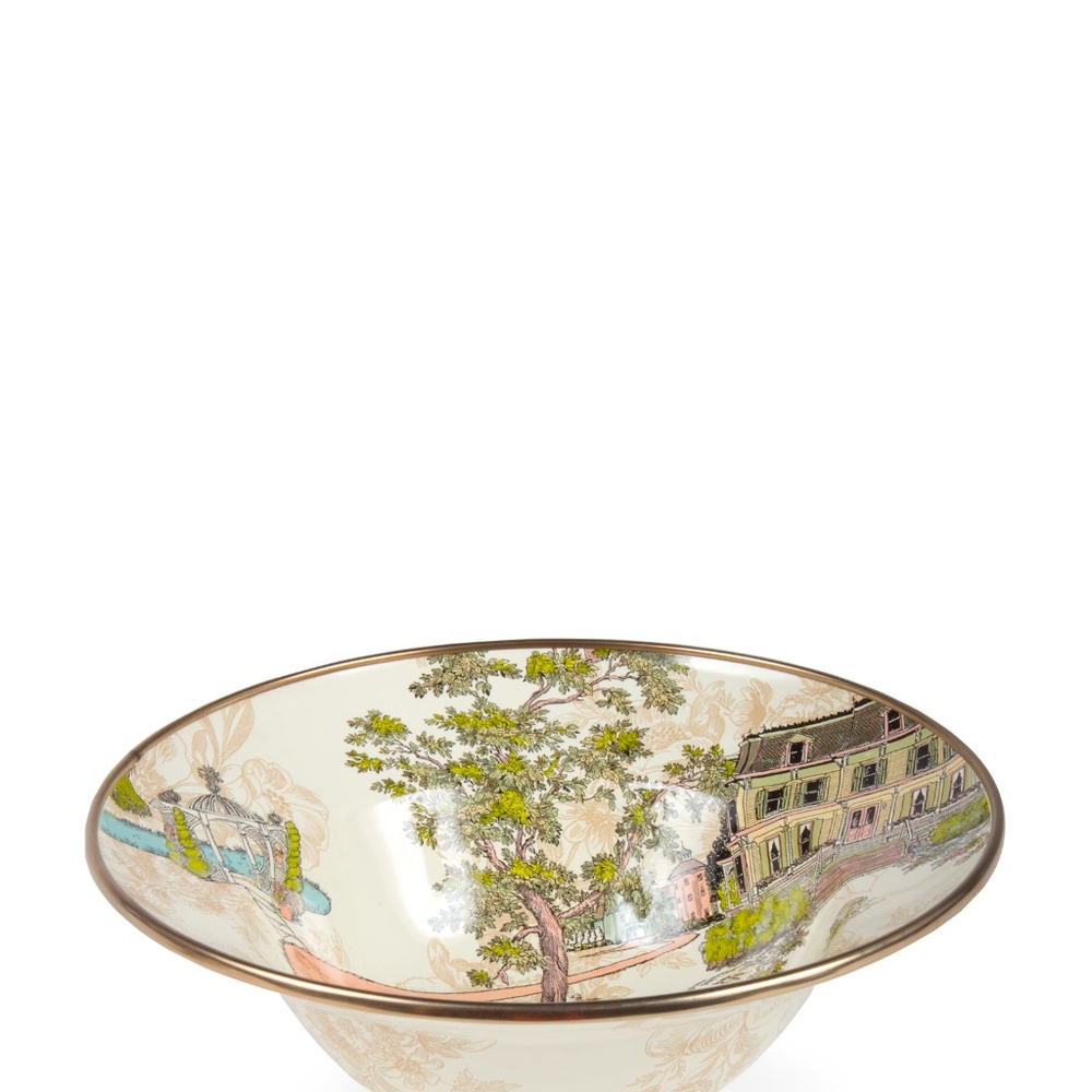 Mackenzie Childs Aurora Salad Bowl 7 available